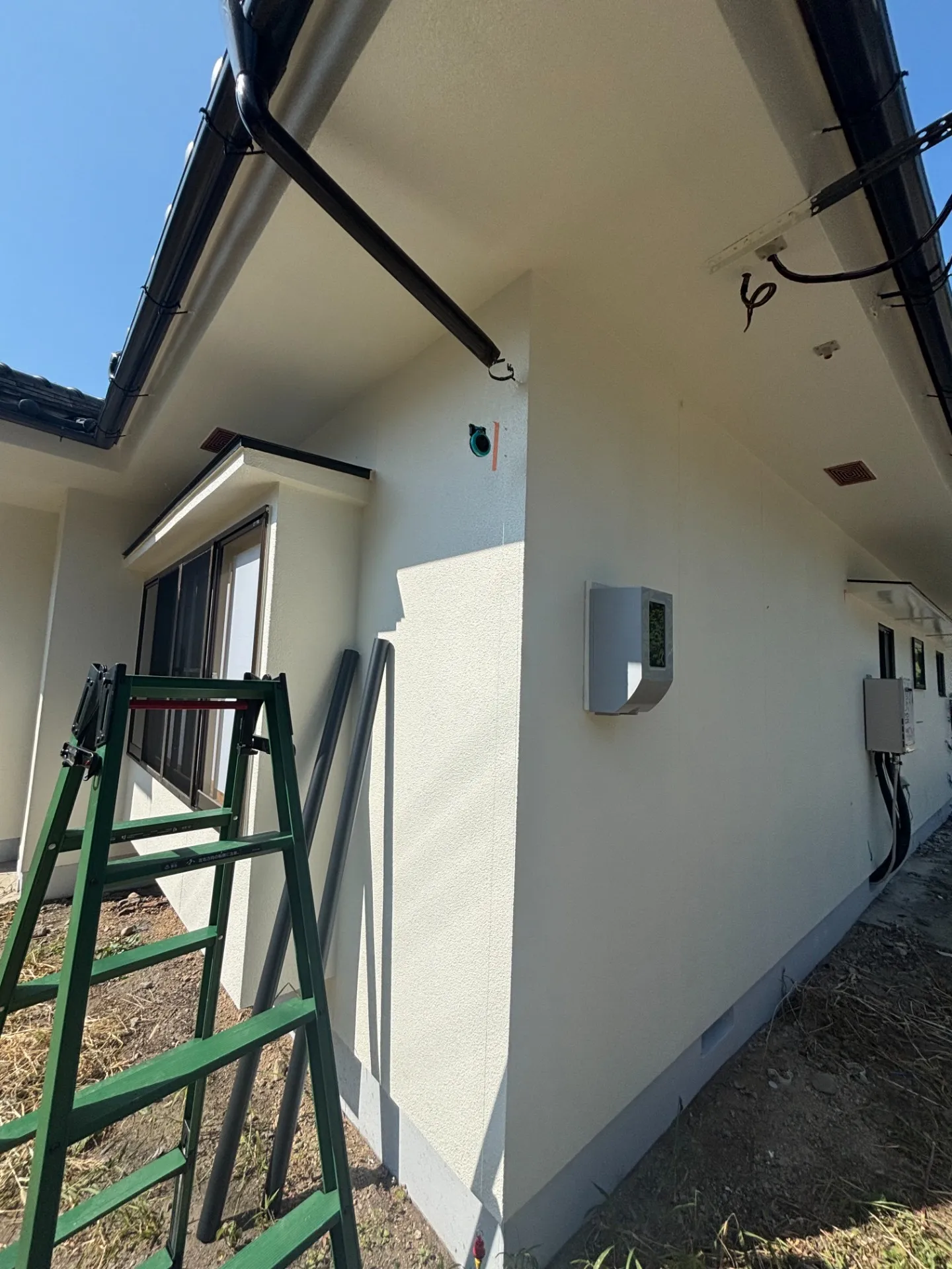 安曇野市穂高　竪樋取り付け工事