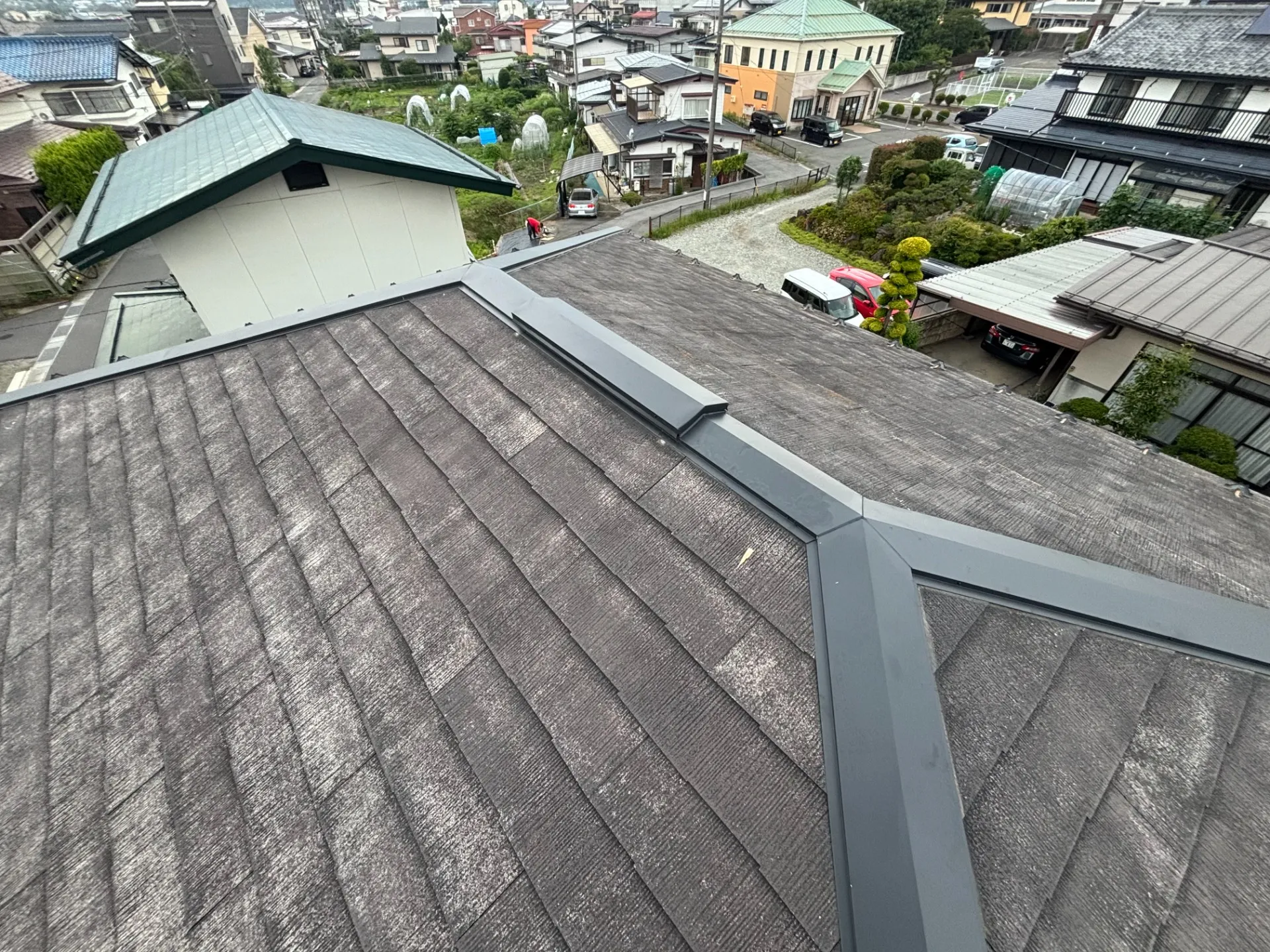 茅野市仲町　棟板金交換工事