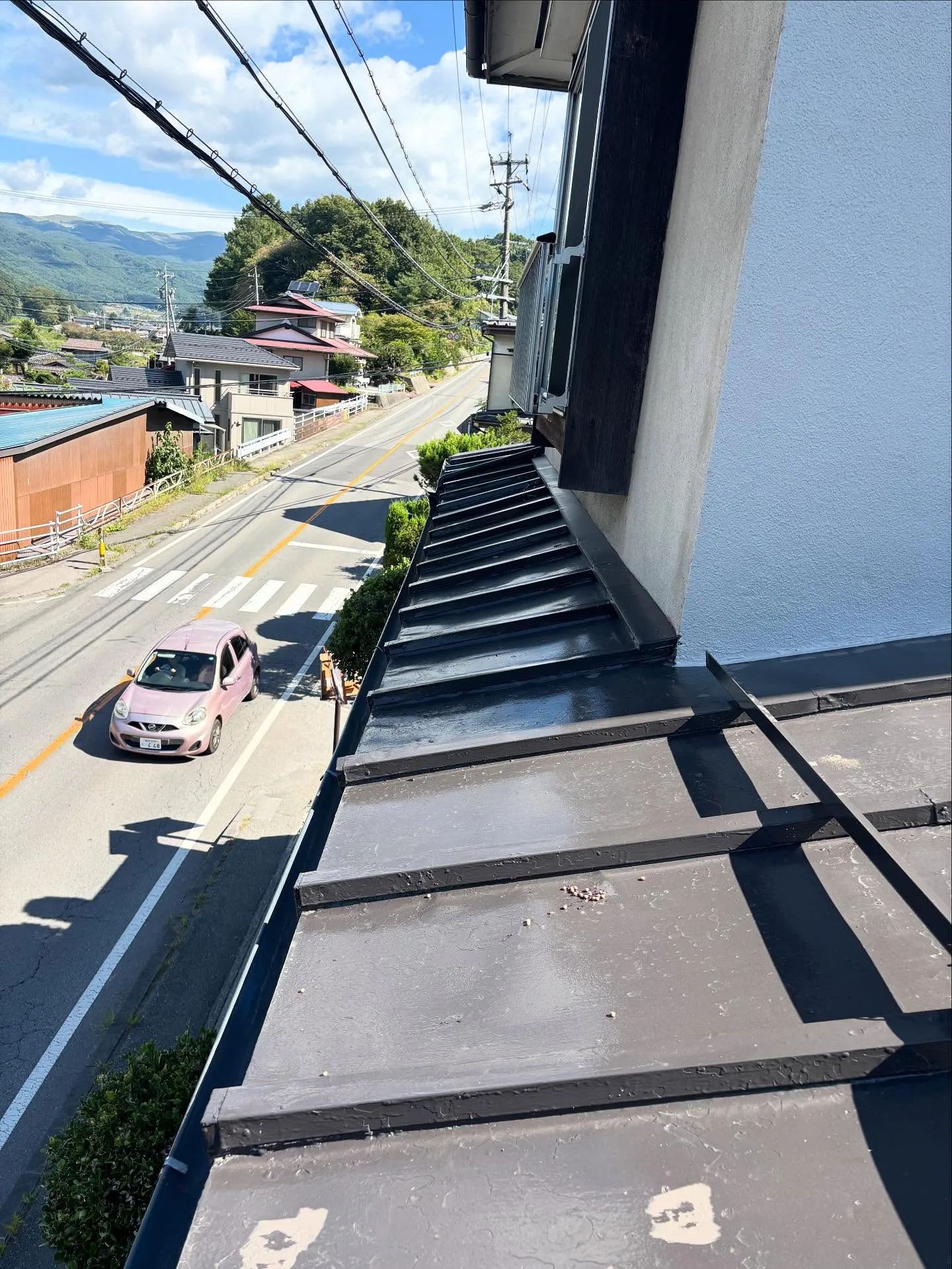 屋根カバー工法での施工