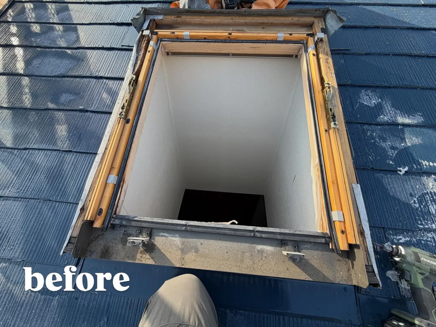 天窓からの結露にお悩みのお客様☔️