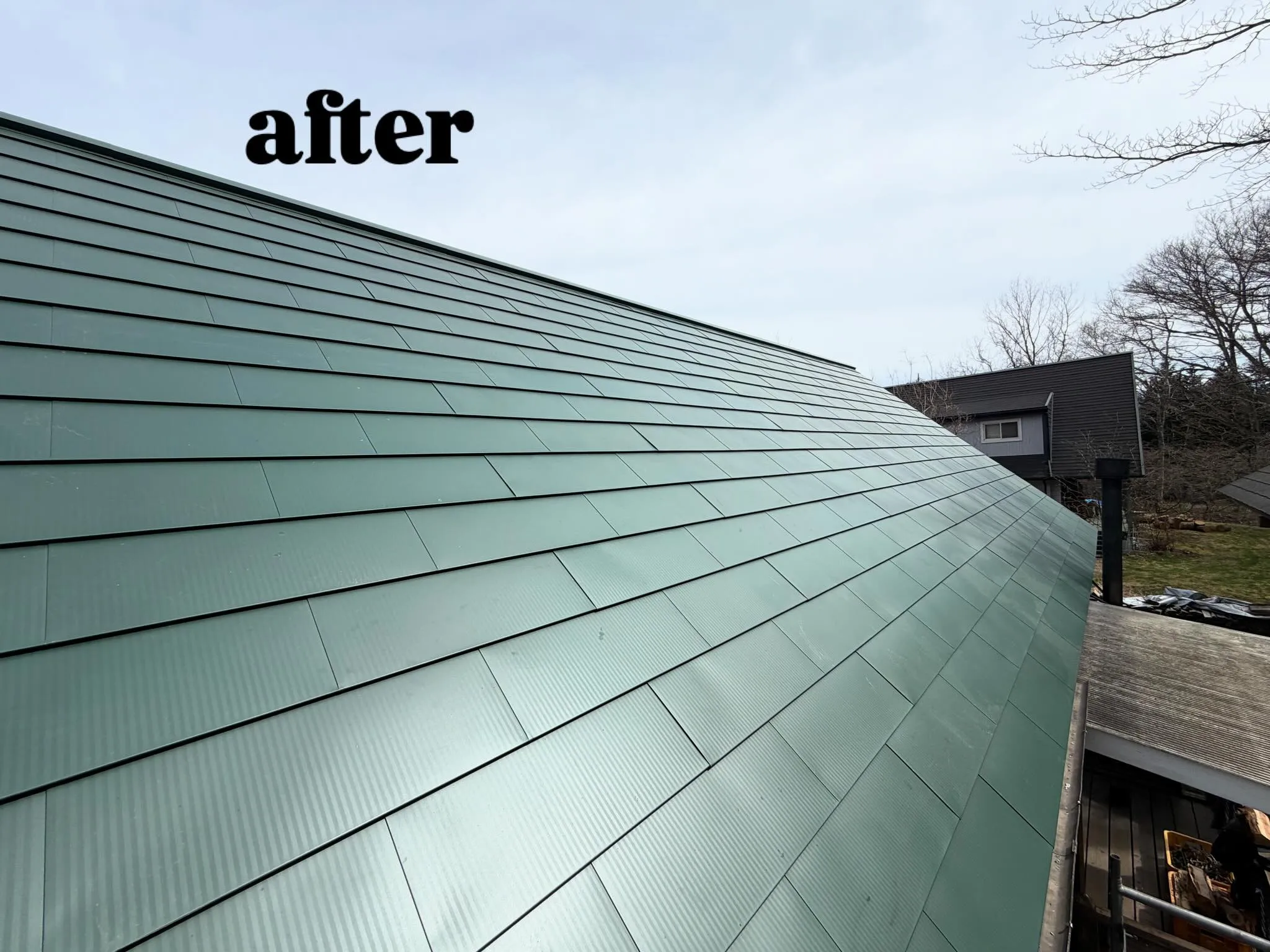 🍞山梨のパン屋さんの屋根葺き替え工事🥯